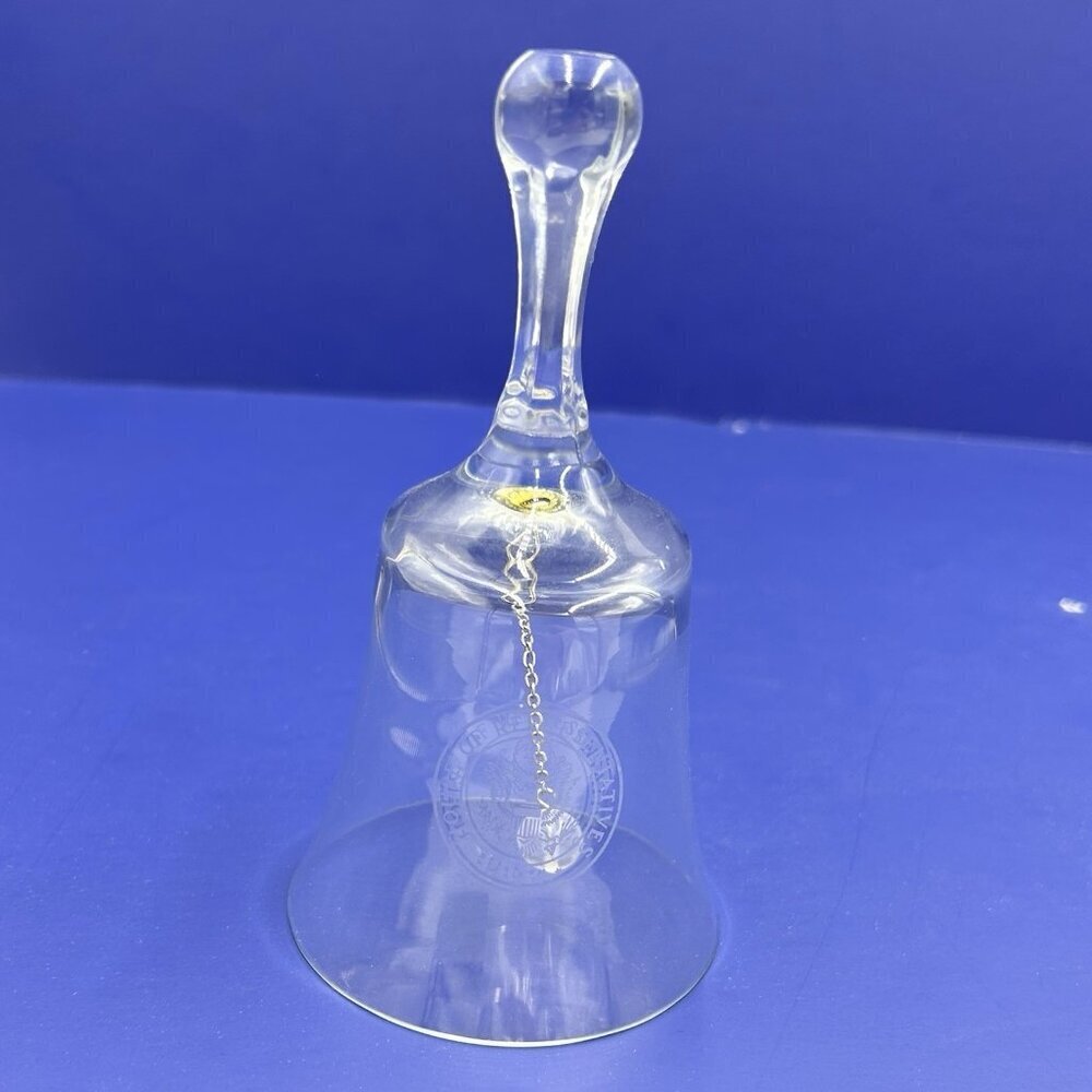 U. S. House of Representatives Glass Hand Bell with Seal
